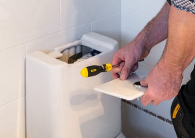 Repairing a leaking toilet